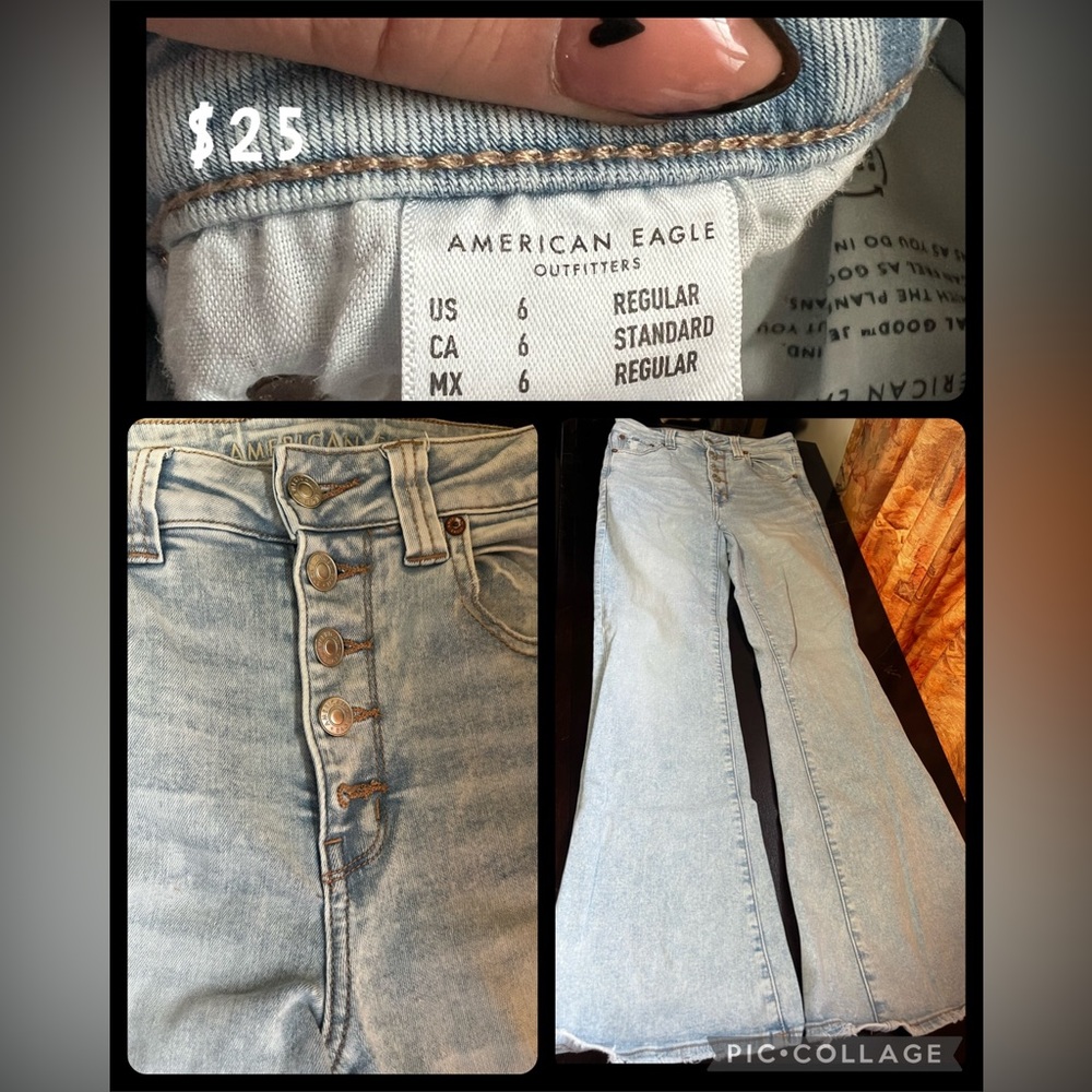 American Eagle Button Fly Flare